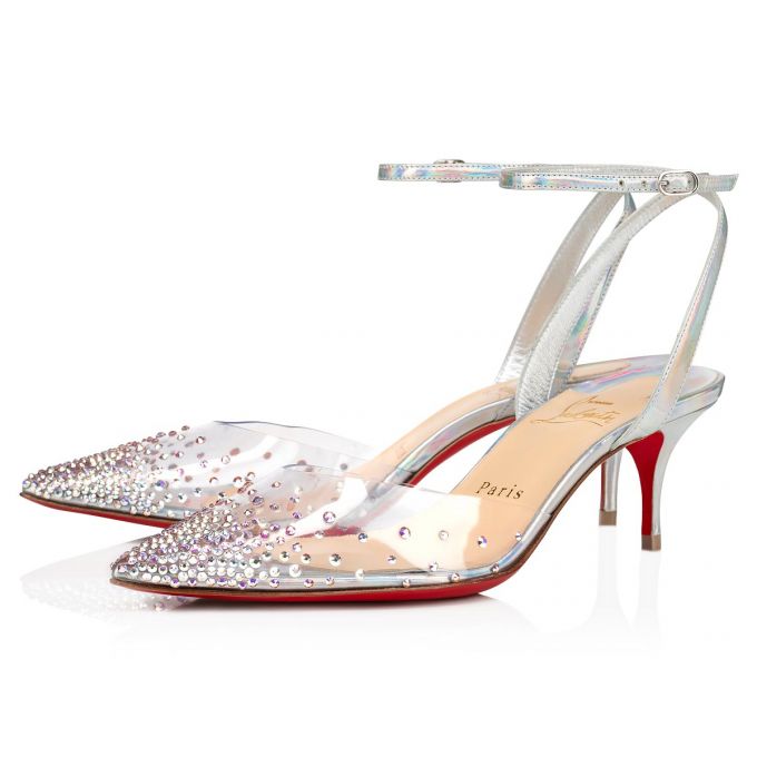 Sandalias Spikaqueen Christian Louboutin Mujer - Plateados - 1215196W342